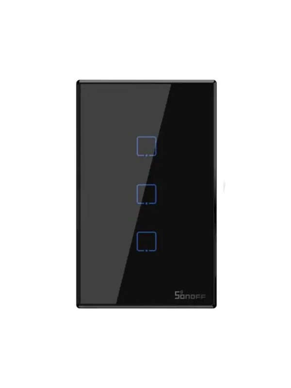 Sonoff TX T3 3 gang SA & AU Standard WIFI RF Smart Wall touch light switch (Black)