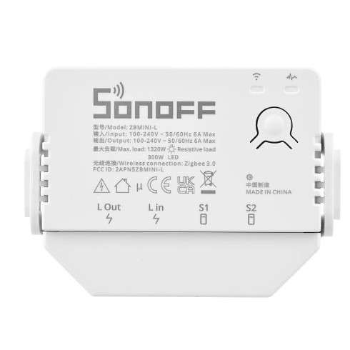 ZBMINI-L Zigbee 3.0 Smart Switch  No Neutral Wire Required