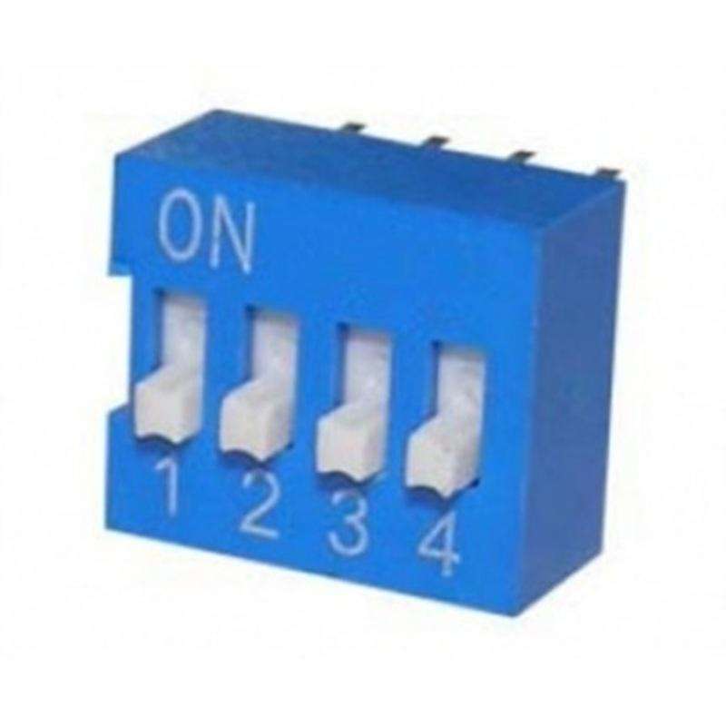 DIP Switch (SPST) 4 Positions Size: 11.2* 9.9* 10.7