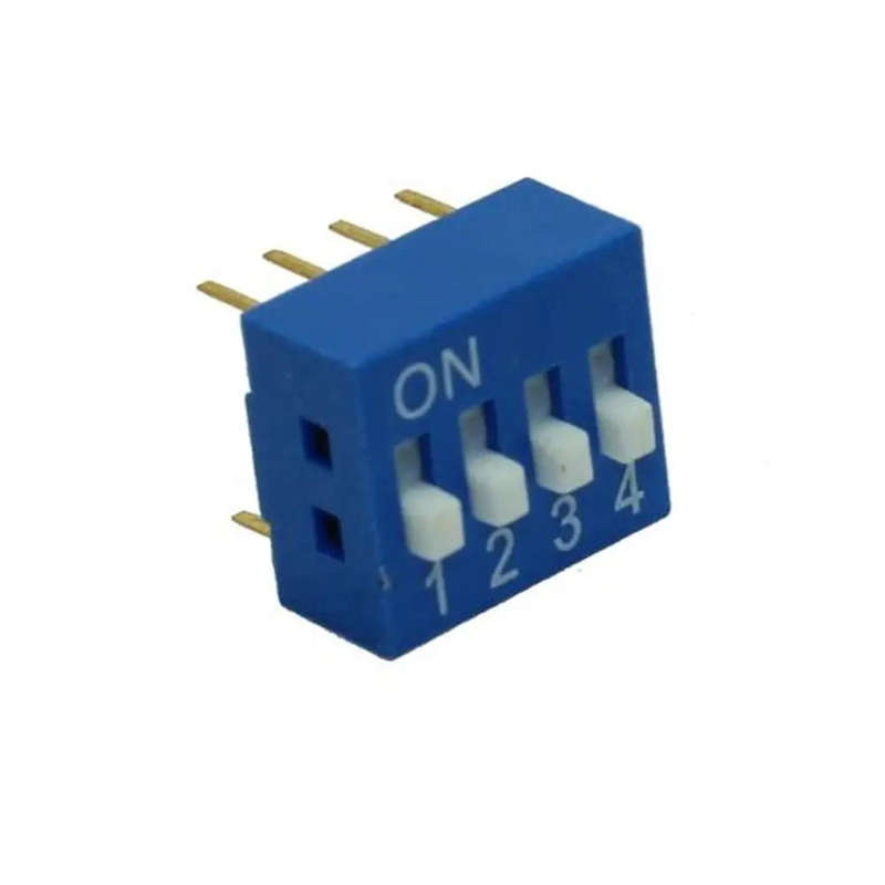 DIP Switch (SPST) 4 Positions Size: 11.2* 9.9* 10.7