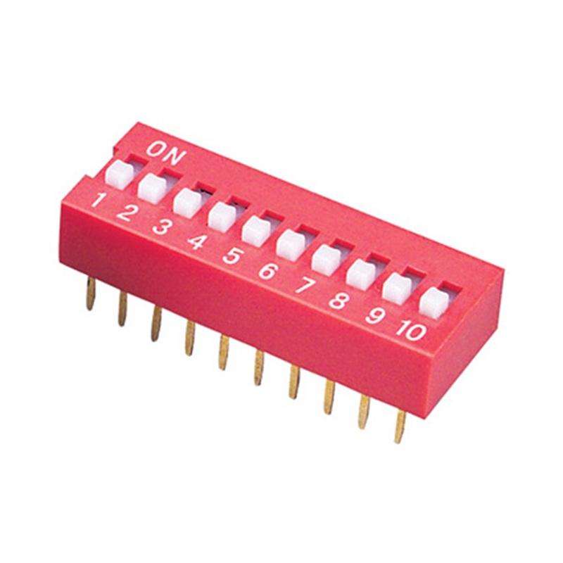 10 Way DIP Switch Slide Type