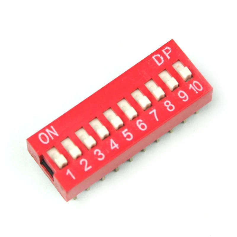 10 Way DIP Switch Slide Type