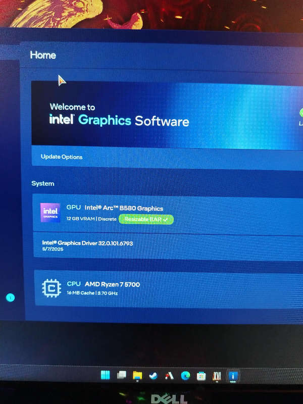 Ryzen 7 5700 ARC B580 DESKTOP