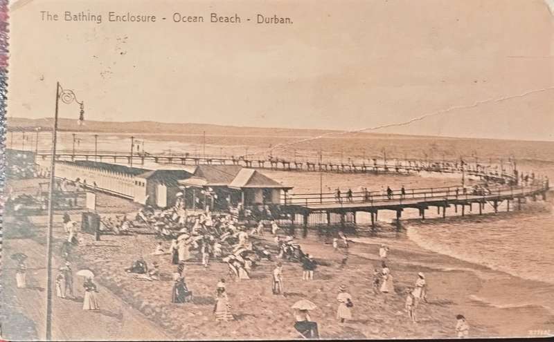 Vintage South African / Durban post card