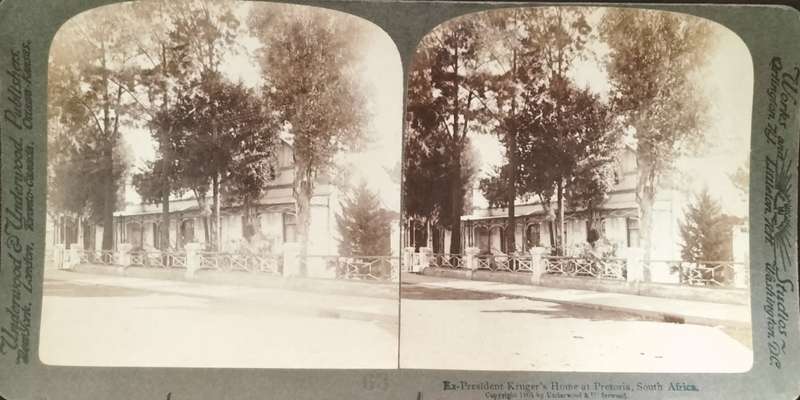 Anglo-Boer War Stereo view / Photograph - Pretoria - Kruger House