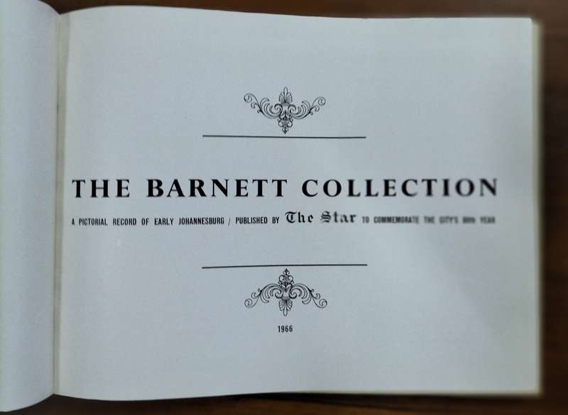Book - Pictorial record of early Johannesburg - The Barnett Collection