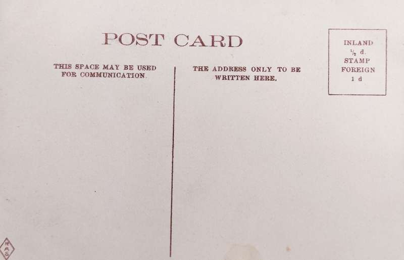 Vintage Post card - Cape Town Library (unused)