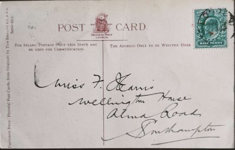 Used British post card - Humour
