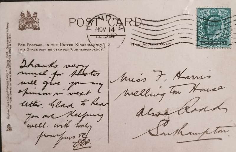 Used British post card - Humour