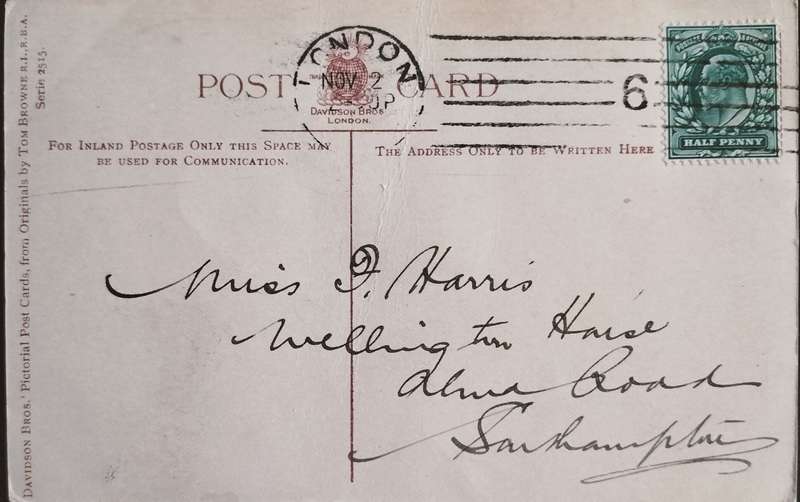 Used British post card - Humour