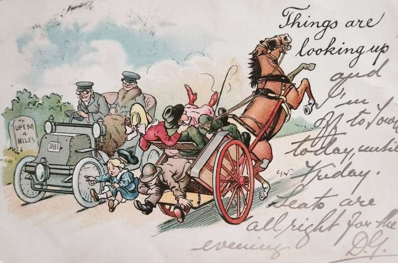 Used British post card - Humour