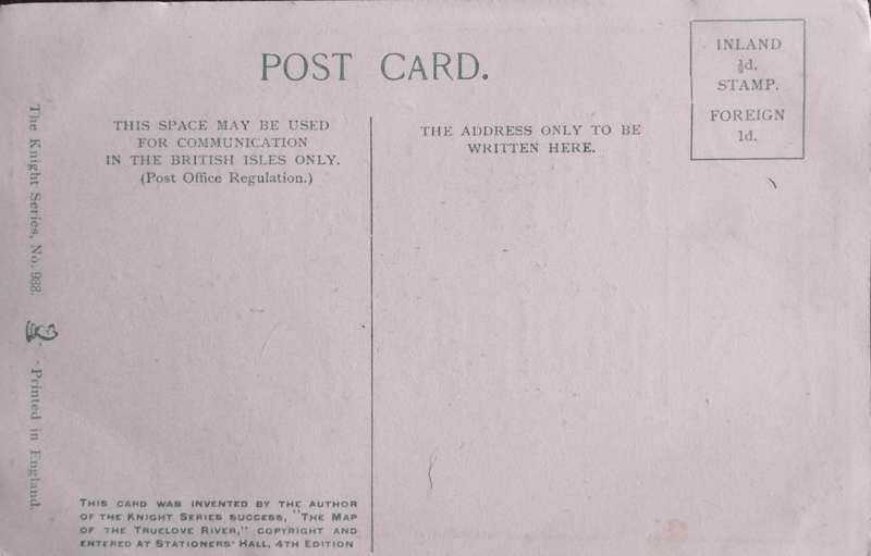 Unused post card - Love in 24 languages