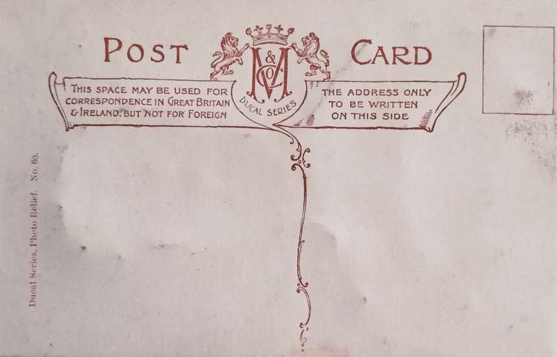 Unused British Relief post card - HMS The Queen