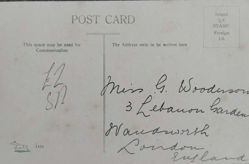 Vintage Picture post card - Robertson (English Church & Barry street)