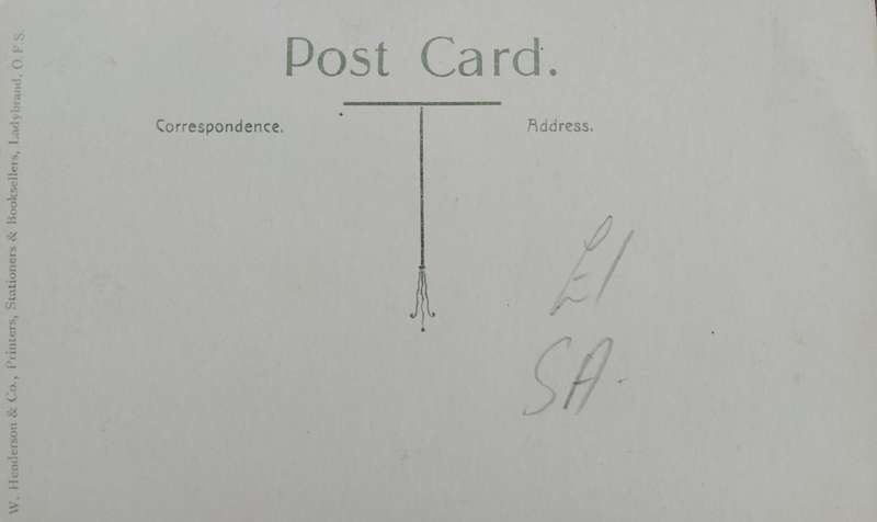Vintage Picture post card - Ladybrand - Dutch Church