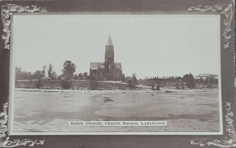 Vintage Picture post card - Ladybrand - Dutch Church