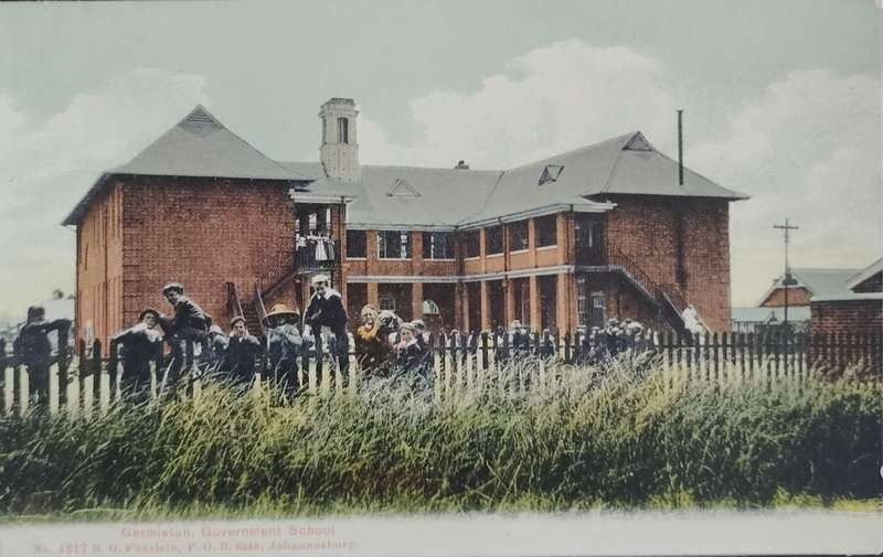 Vintage Picture Postcard - South Africa - Germiston Government School (Unused)