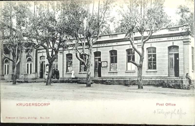 Vintage Picture Postcard - South Africa - Krugersdorp Post & Telegraph Office (Unused)