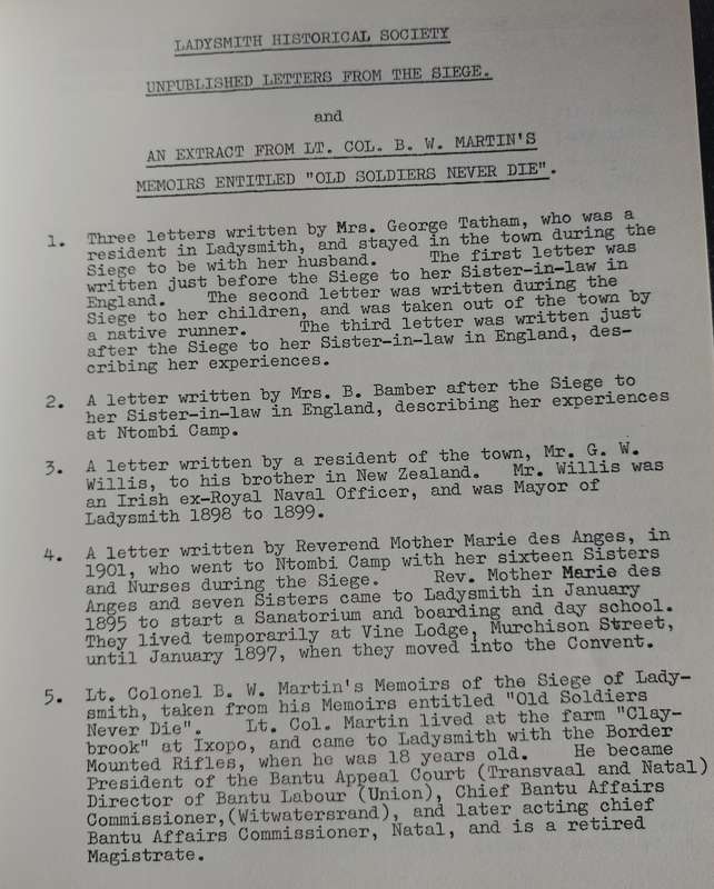 Diary - The Siege of Ladysmith (Volumes 1 - 5).