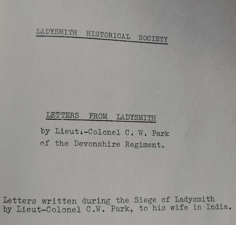 Diary - The Siege of Ladysmith (Volumes 1 - 5).