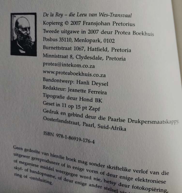De La Rey - Leeu van Wes-Transvaal (Pretorius - 2007)