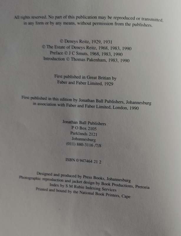 Commando - A Boer Journal of the Boer War - Deneys Reitz (1990 - hardcover)