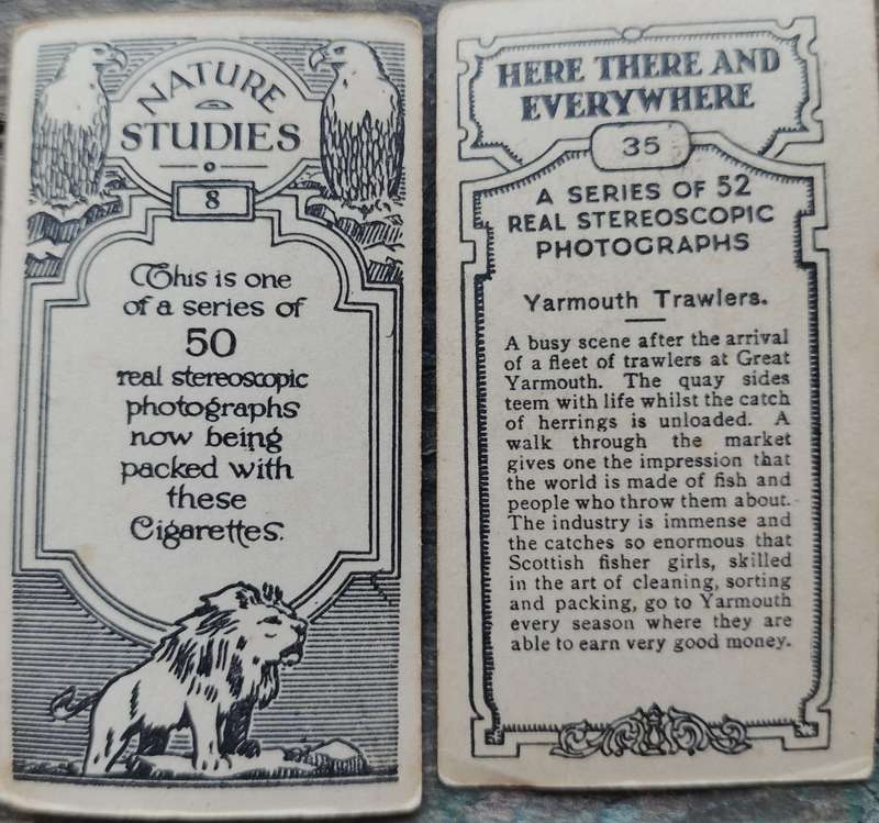 Little Cigarette Card Stereo Viewer with 50+ cards