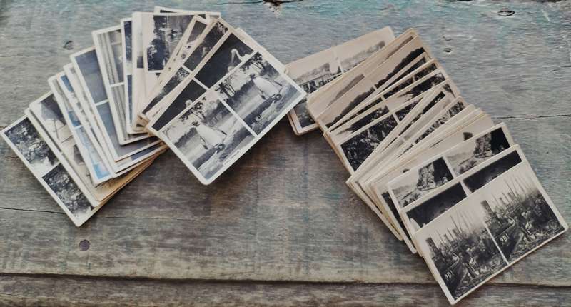 Little Cigarette Card Stereo Viewer with 50+ cards