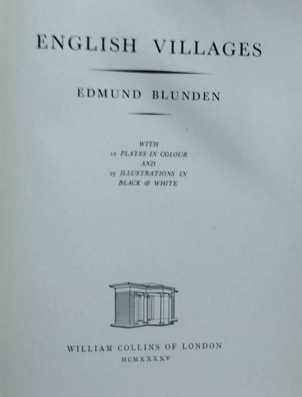 English Villages (Blunden - 1935)