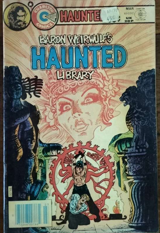 Vintage Charlton comic - Baron Weirwulf's haunted library (#66)