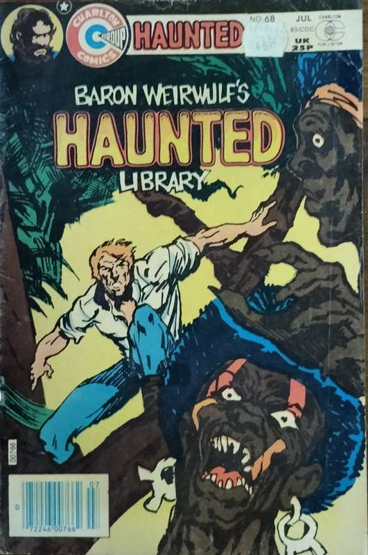 Vintage Charlton comic - Baron Weirwulf's haunted library (#68)