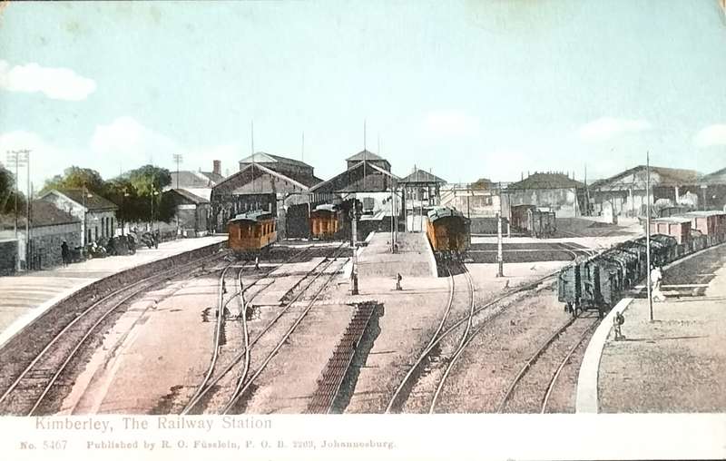 Vintage postcard - Kimberley Railway Station (unused)