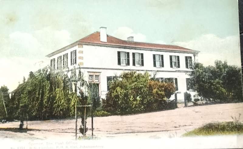 Vintage postcard - Springs Post Office  (unused)