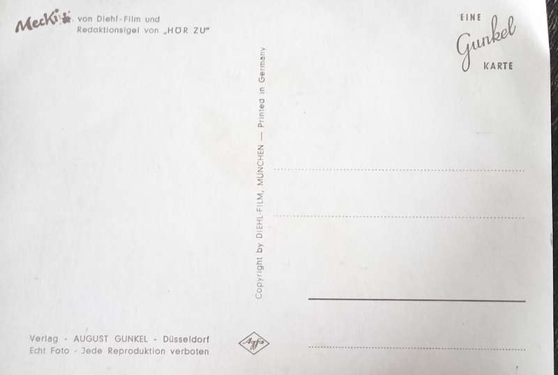 Post Card - Mecki the hedgehog  (1970s)