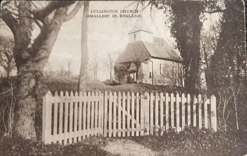 Post Card - Smallest church in England - Lullington Church (used)