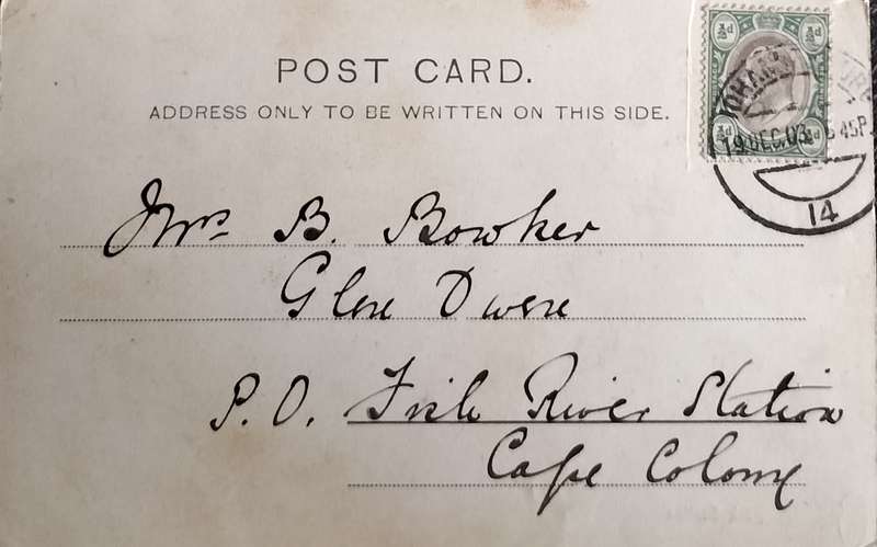 Post Card - Johannesburg - Park Station (used - with issue)