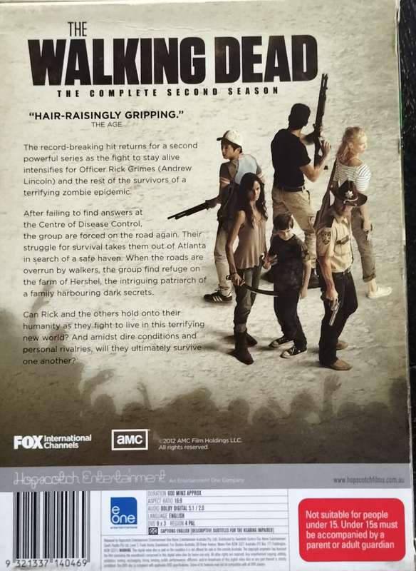 DVD - The Walking Dead - Season 2 (3 discs)