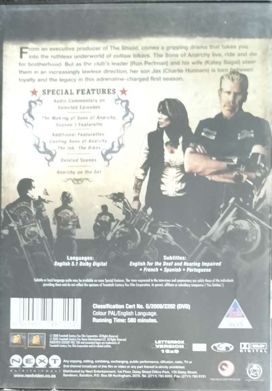 DVD - Sons of Anarchy - Season 1 set (4 discs)