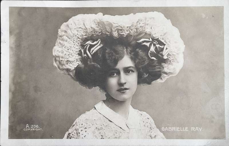 Vintage photo post card - Gabrielle Ray (Used)
