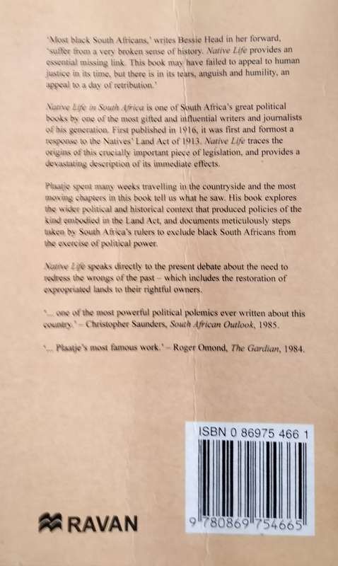 Native life in South Africa (Sol Plaatje - 2006)
