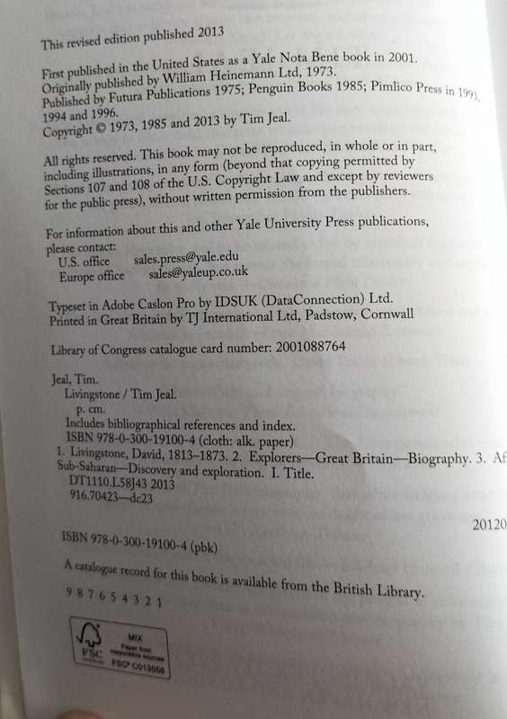 Livingstone (revised and expanded) - Jeal 2013