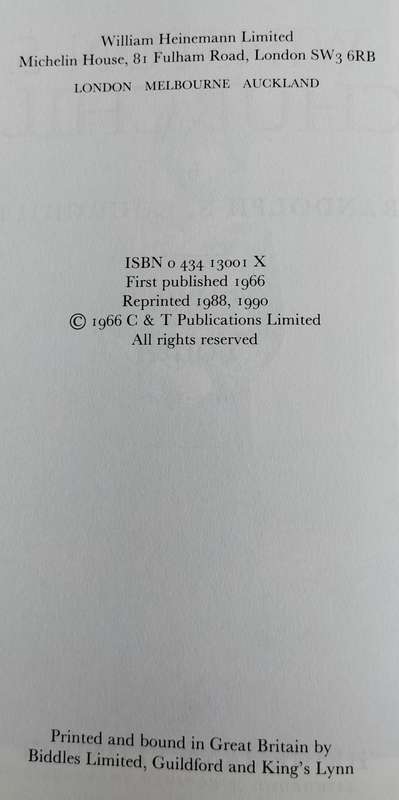 Winston S Churchill (Youth 1874 - 1900) - published 1990