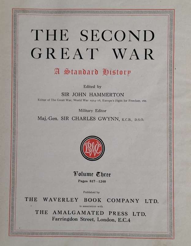 The second great war - Hammerton (Volumes 2 and 3 only)