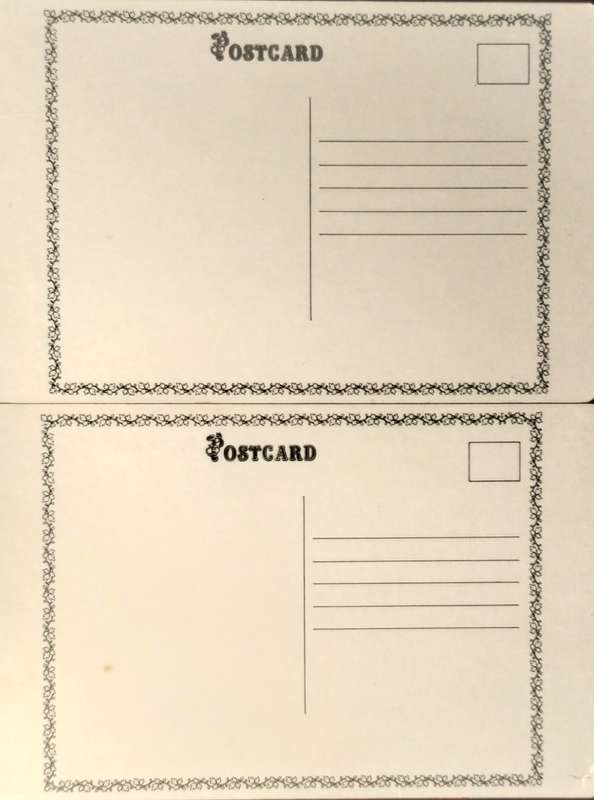 Risque post cards (x2) - Reproductions)