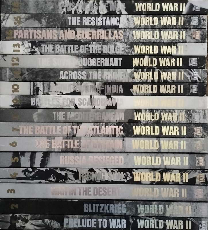 World War 2 Time Life Books (complete set of 16 volumes) - 1981