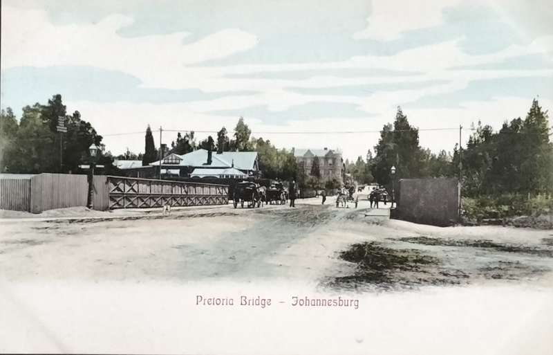 Antique Post card - Johannesburg - Pretoria bridge