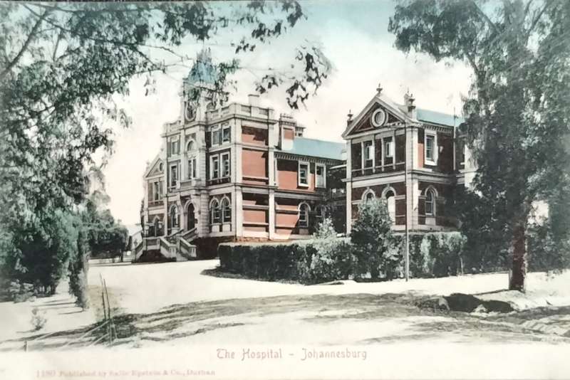 Antique Post card - Johannesburg - The hospital