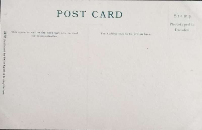 Antique Post card - Johannesburg - Doornfontein Park