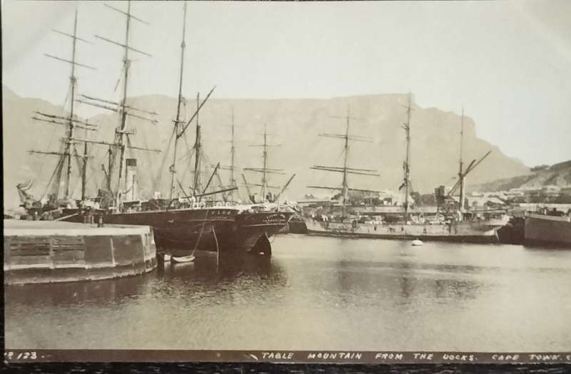 Antique Post card - Cape Town - Docks