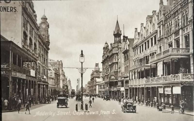 Antique Post card - Cape Town - Adderley Street